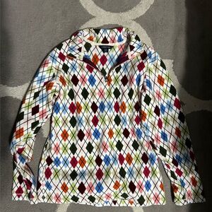 Vintage lands end quarter zip